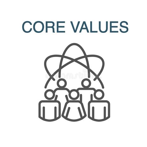 Core Values Infographic Stock Illustrations Core Values