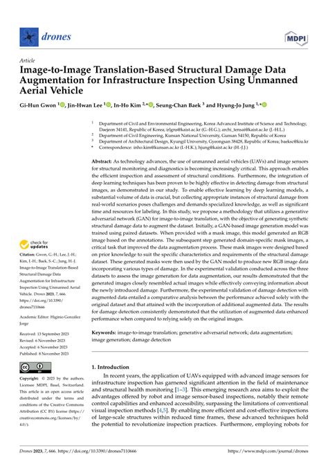 PDF Image To Image Translation Based Structural Damage Data