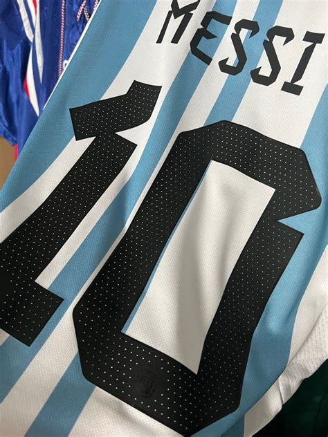 Bnwt Lionel Messi Argentina World Cup Winners Home Match