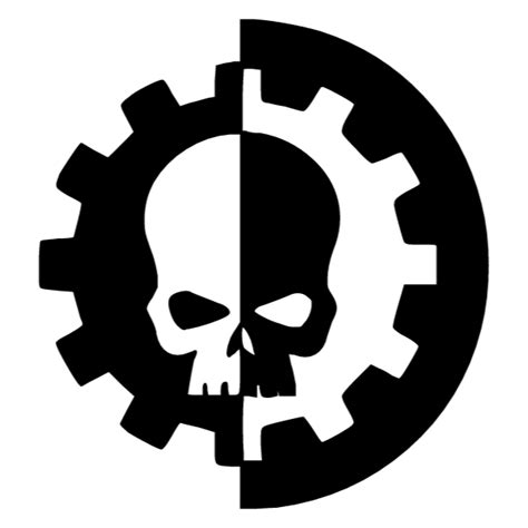 adeptus mechanicus symbol in 2023 | Laptop decal stickers, Skull art, Stencil art