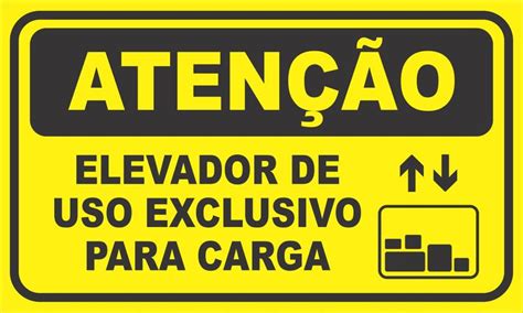 Placa Elevador De Uso Exclusivo Para Carga Unidade Ripublic