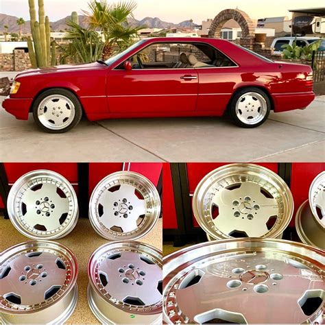 Mercedes Benz Deep Dish 17 Inch Rims Wheels Set4 New 560sec 500sec