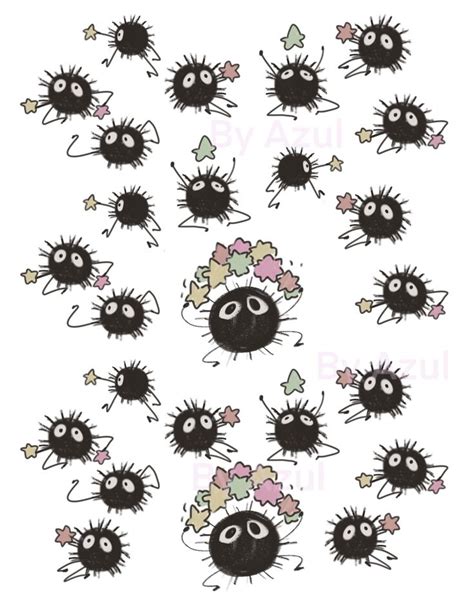 Spirited Away Soot Sprites Sticker Set Updated Etsy In