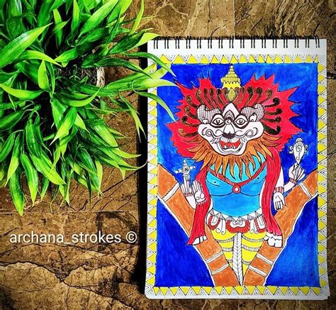 Narasimha Avatar - fourth avatar of Lord vishnu | Artwork, Avatar, Art