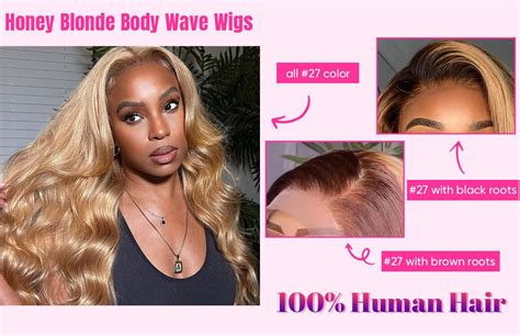 Body Wave 27 Honey Blonde Lace Front Wigs Yolissa Hair