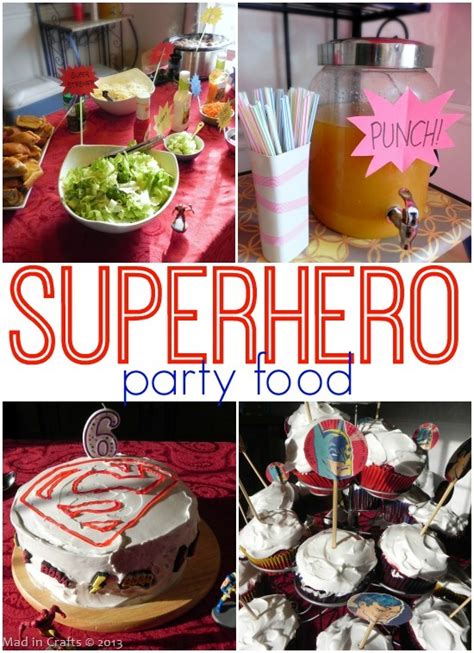 Superhero Party Food Mad in Crafts