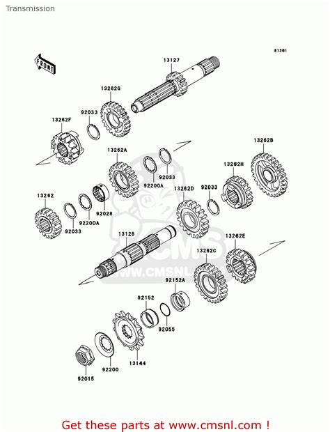 132620570 Gear Output 5th 17t Kawasaki Buy The 13262 0570 At CMSNL