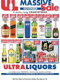 Ultra Liquors Massive Sale 19 Nov 02 Dec 2019 Guzzle Co Za