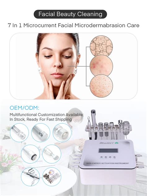 Ectroporation Galvanic Face Skin Lift Devices 7 In 1 Rf Microcurrent