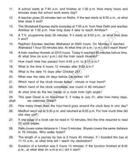 Cbse Class 5 Mental Maths Time Worksheet Worksheets Library