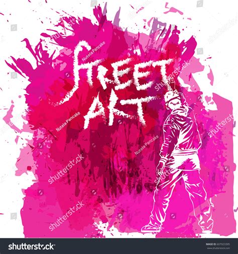 Paint Spot Splash Watercolour Style Graffiti Stock Vector (Royalty Free ...