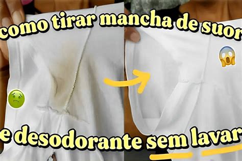 Como tirar manchas de desodorante e de suor de camisas e camisetas à