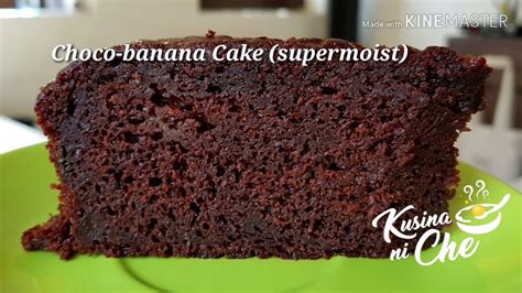 Choco Banana Cake Supermoist Recipe 8 Youtube