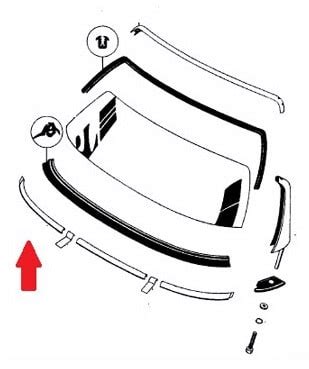 Roadster Screen Trim Right Classic Porsche Part T