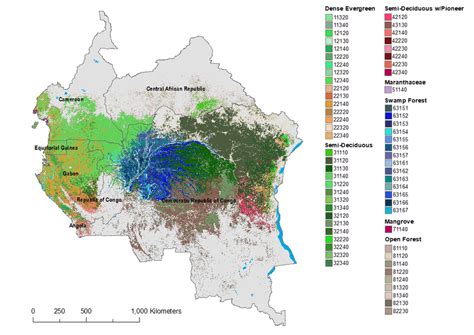 Distribution Of Forest Ecosystem Types Of The Congo Basin Download Scientific Diagram