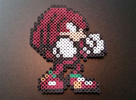 Knuckles Sonic The Hedgehog Genesis Retro Gaming Perler Bead