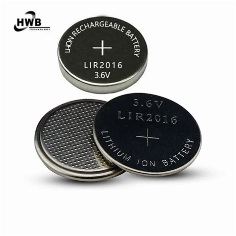 5pcs Original Li Ion Rechargeable Button Cell LIR2016 Recharged 500