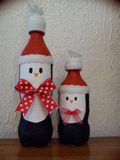 Decoraciones Navideñas Con Botellas De Plástico Decoración De Botellas Navideñas Manualidades