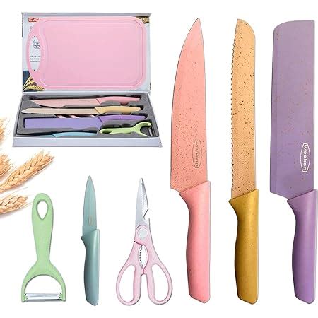 Juego De Cuchillos De Cocina Multifuncional 7 Piezas Set De Cuchillos