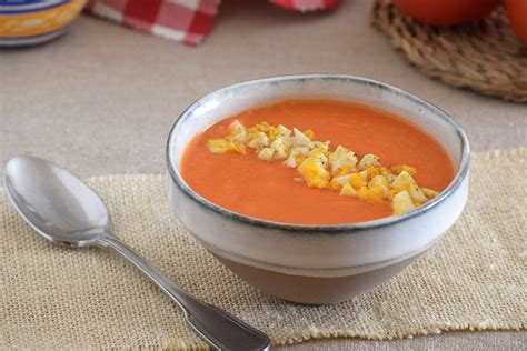 Salmorejo sin pan Receta de cocina saludable fácil sencilla y deliciosa