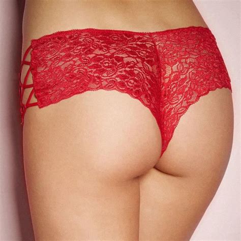 Plus Size Lingerie Sexy Érotique Culotte Femmes Dentelle Évider