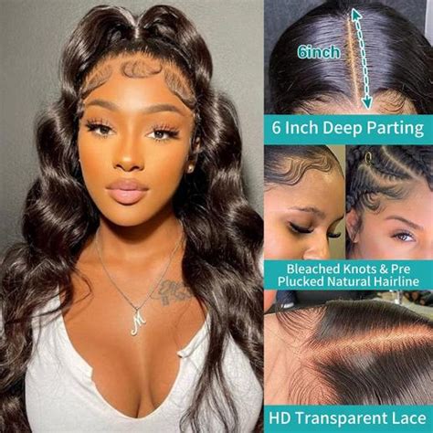 Freyara 13x6 Lace Front Wigs Human Natural Hair Body Wave 180