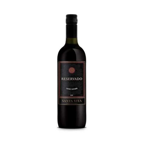 Vinho Nacional Tinto Santa Vita Reservado Cabernet Sauvignon Ml