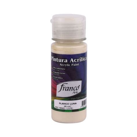 PINTURA ACRILICA BLANCO LUNA DE 60ML FRANCO Pintulac