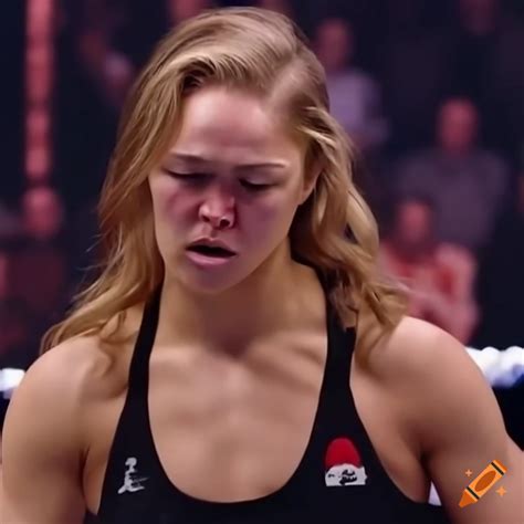 Martial Arts Fighter Ronda Rousey In A Movie Fight Scene On Craiyon