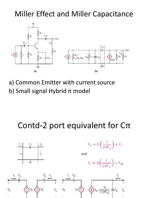 Module 2 - PPT 4 - Miller Effect and Miller Capacitance and High ...