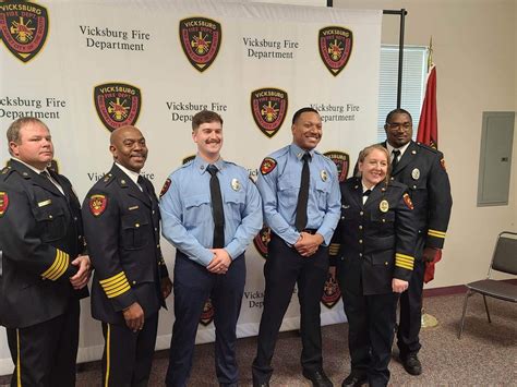 Vfd Promotes Two New Lieutenants In Pinning Ceremony Vicksburg Daily News