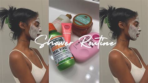 Shower Routine Hygiene Shaving Exfoliating Self Care Products