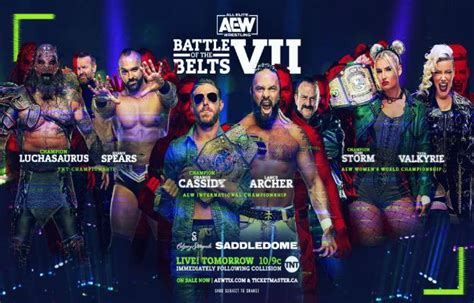 Cartelera De Aew Battle Of The Belts Vii Planeta Wrestling