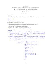 Hw5 Sol Pdf UC Berkeley Department Of Electrical Engineering And