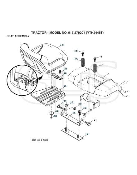 Husqvarna Yth2448 T Seat GHS