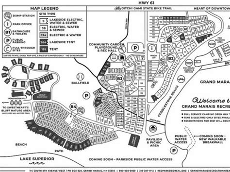 Grand Marais Campground Map