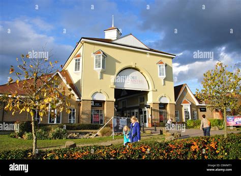 Entrance to Freeport Braintree Outlet Shopping Village, Braintree, Essex, England, United ...