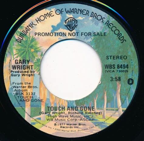 Gary Wright Touch And Gone Warner Brothers Wbs Promo