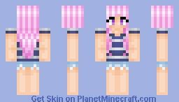 Pink Hair Girl Minecraft Skin