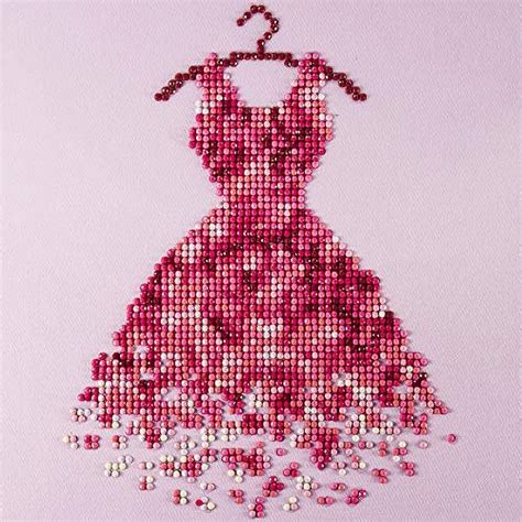 Leisure Arts Diamond Art Beginner Kit 8 X8 Red Dress