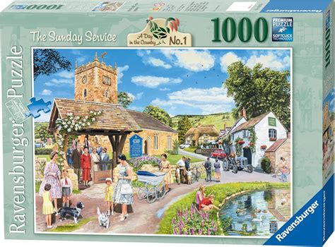 Ravensburger Day In The Country No1 The Sunday Service 1000pc