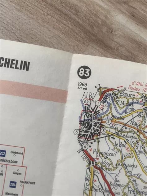 Ancienne Carte Routi Re Vintage Michelin N De Carcassonne N Mes