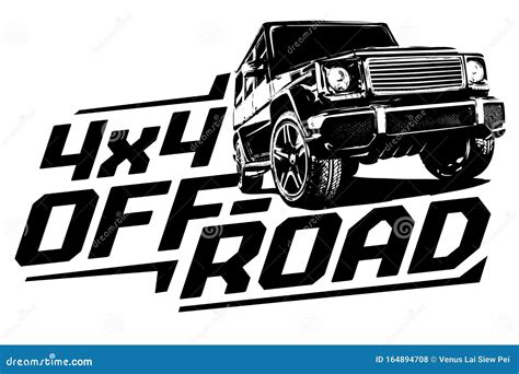 4x4 Off Road Vector Illustration Clup Logo Stock Vector Illustration