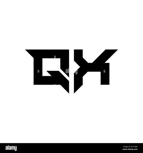 Letra Del Logotipo De Qx Monogram Con Un Sencillo Vector De Diseño De Forma Moderna Aislado