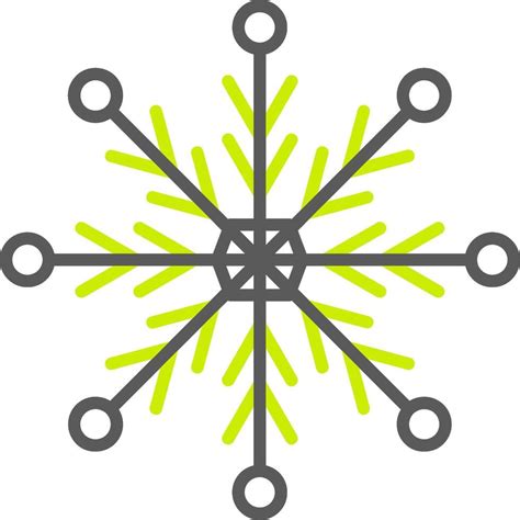 Snowflake Line Two Color Icon 43469404 Vector Art At Vecteezy