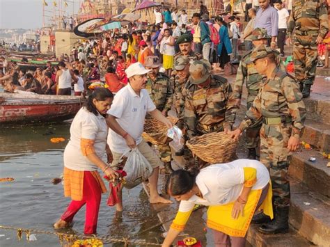 Ganga Task Force And Namami Gange Team Clean Ganga Water On World Water