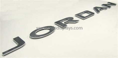 Letters Logos Plastic Metal Custom Chrome Plated D Raised