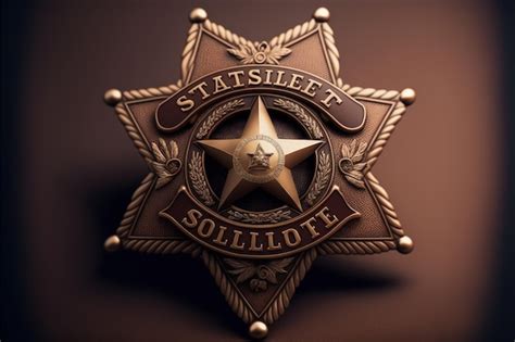 Premium Ai Image Sheriff Badge Police Badge Ai