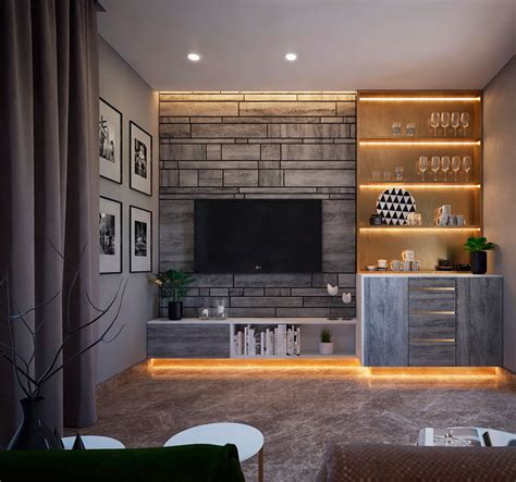 50 шикарных идей для оформления стены с телевизором