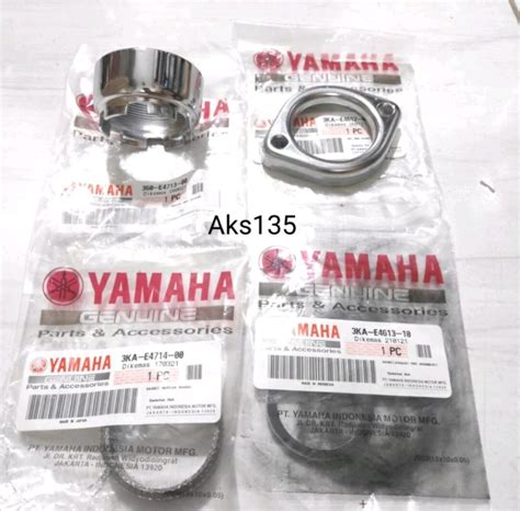 Paket Cincin Mur Paking Sambungan Leher Knalpot Original Yamaha